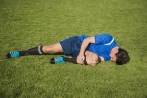 injured football player pain